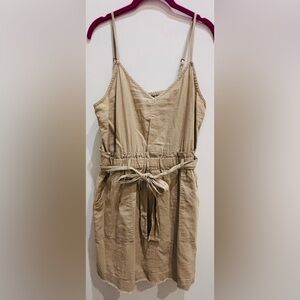 Splendid Beige Sleeveless Mini Dress